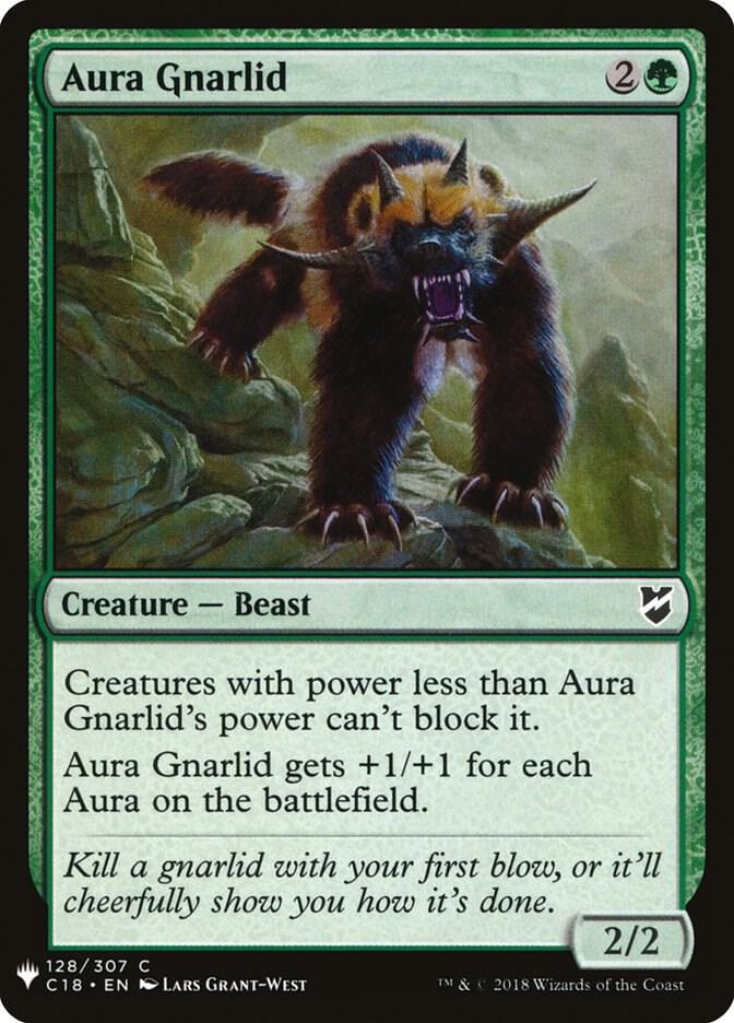 Aura Gnarlid 128 card from The List Reprints