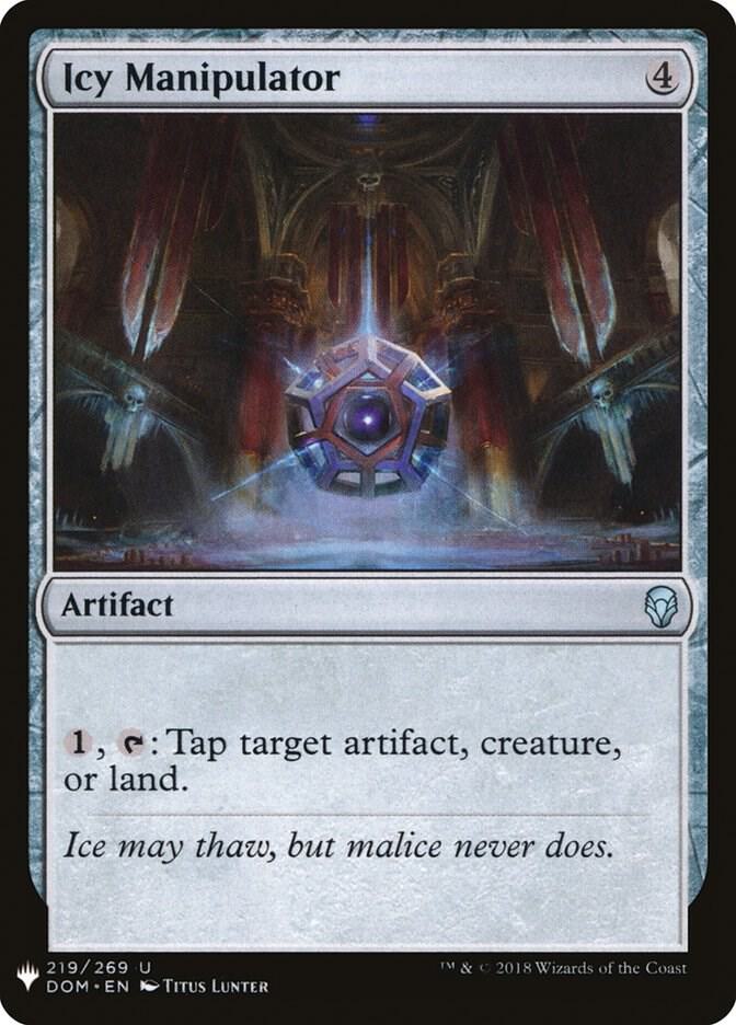 Icy Manipulator 219 card from The List Reprints