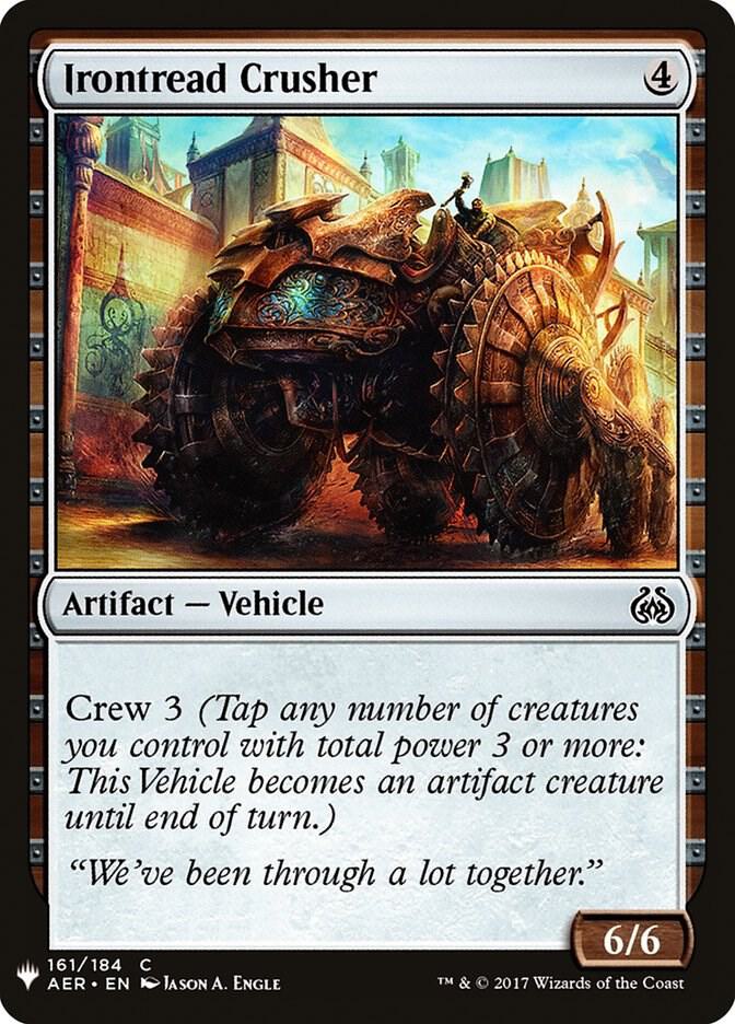 Irontread Crusher 161 card from The List Reprints