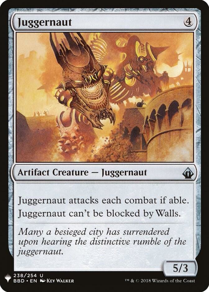 Juggernaut 238 card from The List Reprints