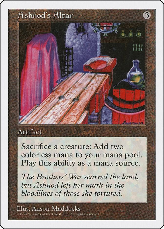 Ashnod's Altar card from Fifth Edition
