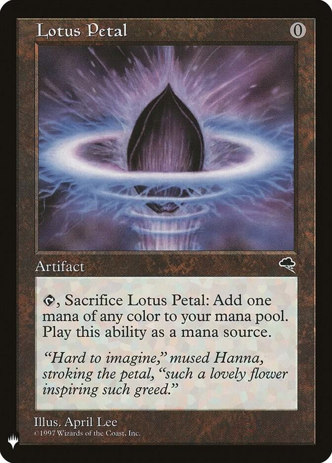 Lotus Petal 284 card from The List Reprints