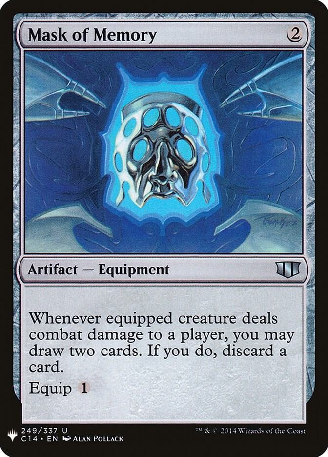 Mask of Memory 249 card from The List Reprints