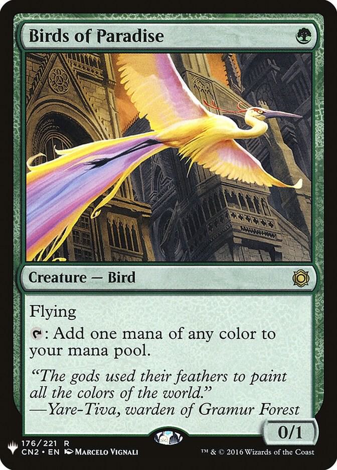 Birds of Paradise 176 card from The List Reprints