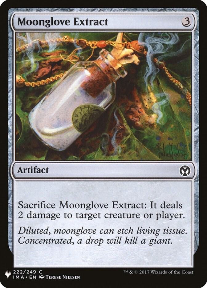 Moonglove Extract 222 card from The List Reprints