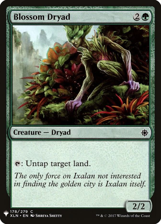 Blossom Dryad 178 card from The List Reprints