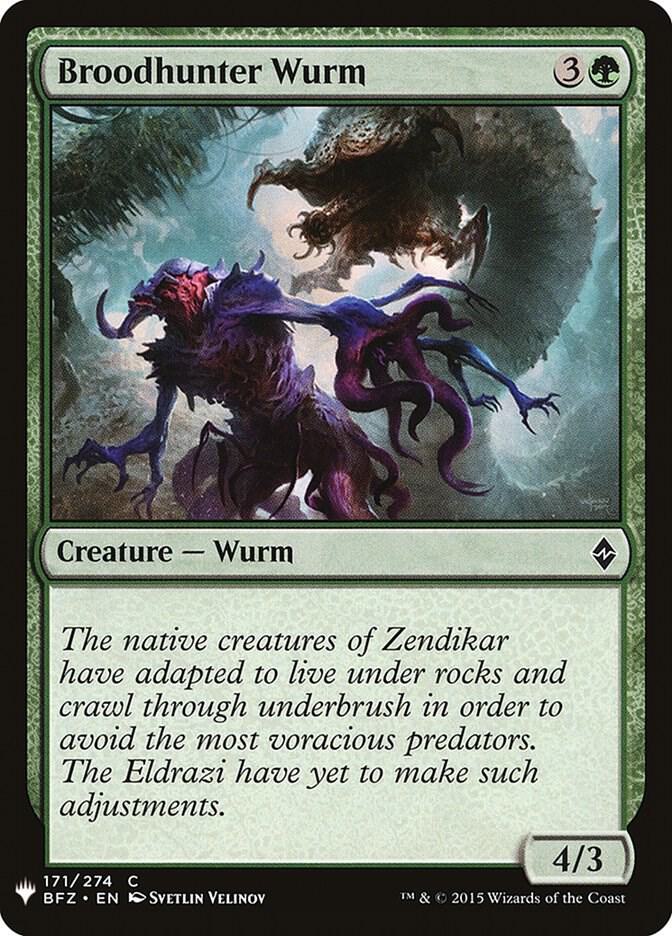 Broodhunter Wurm 171 card from The List Reprints