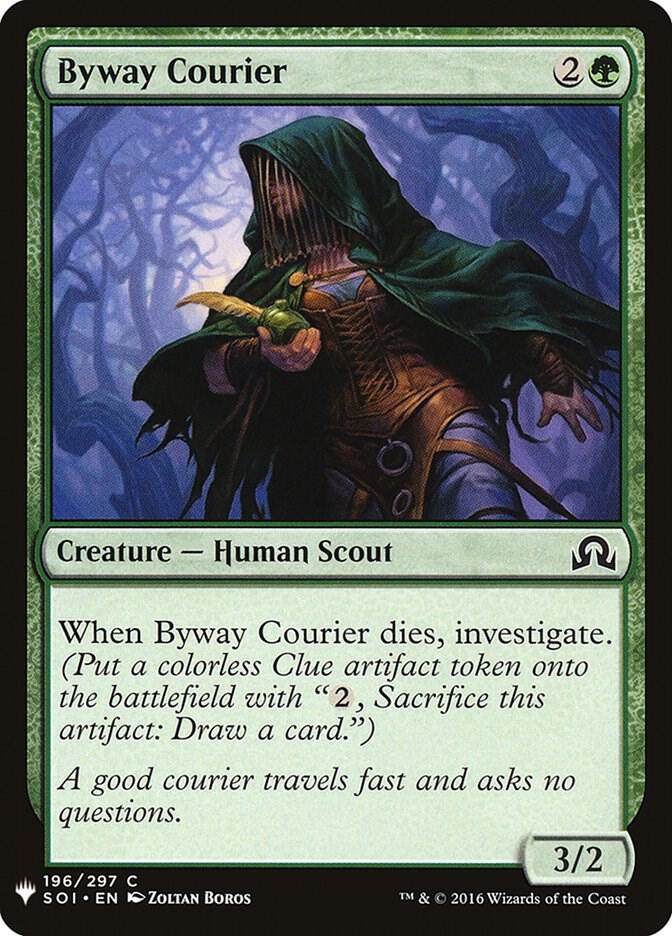 Byway Courier 196 card from The List Reprints