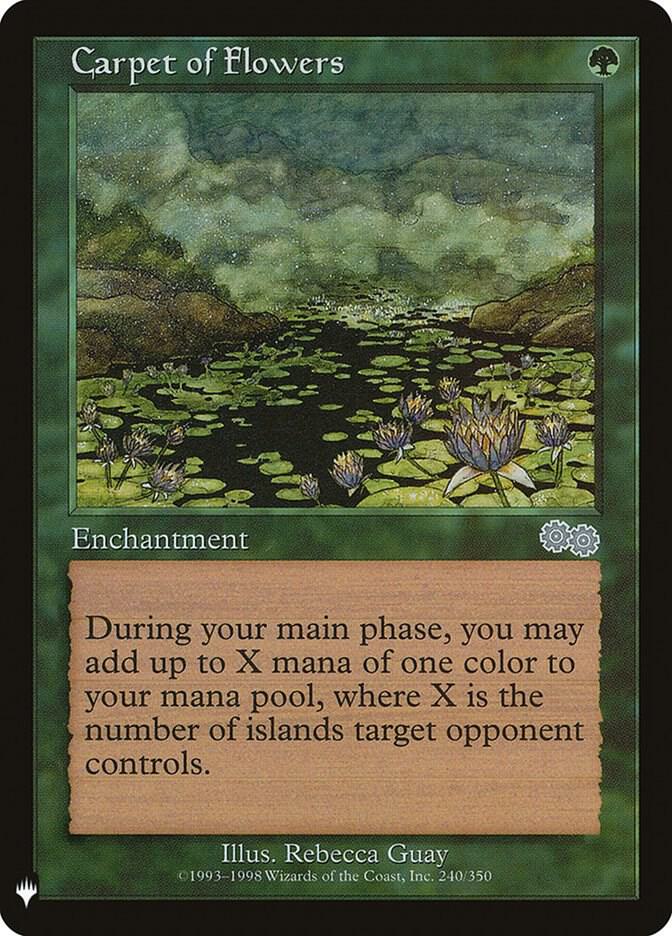 Carpet of Flowers 240 card from The List Reprints