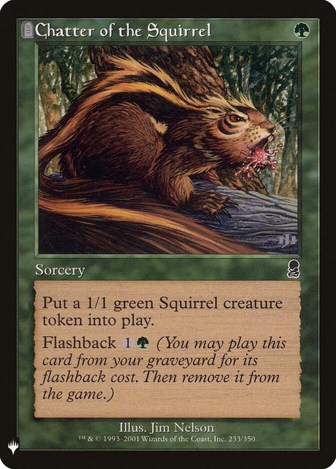 Chatter of the Squirrel 233 card from The List Reprints