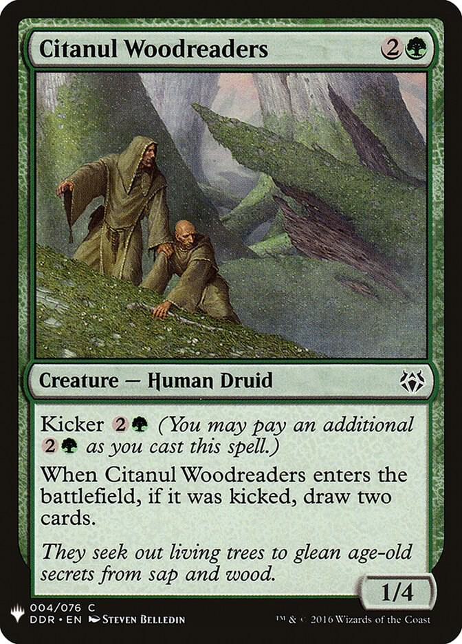 Citanul Woodreaders 4 card from The List Reprints