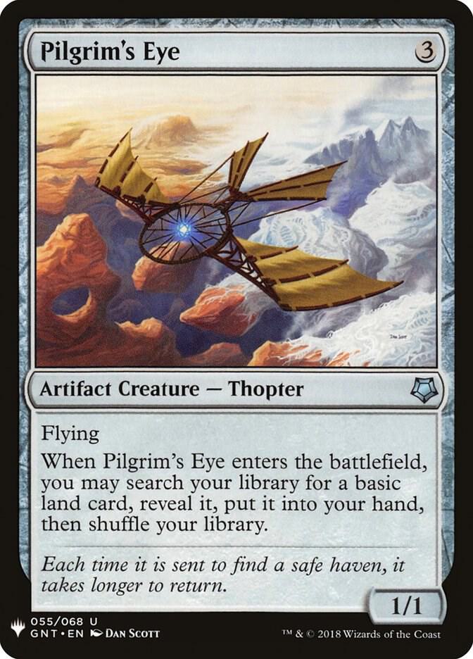 Pilgrim's Eye 55 card from The List Reprints