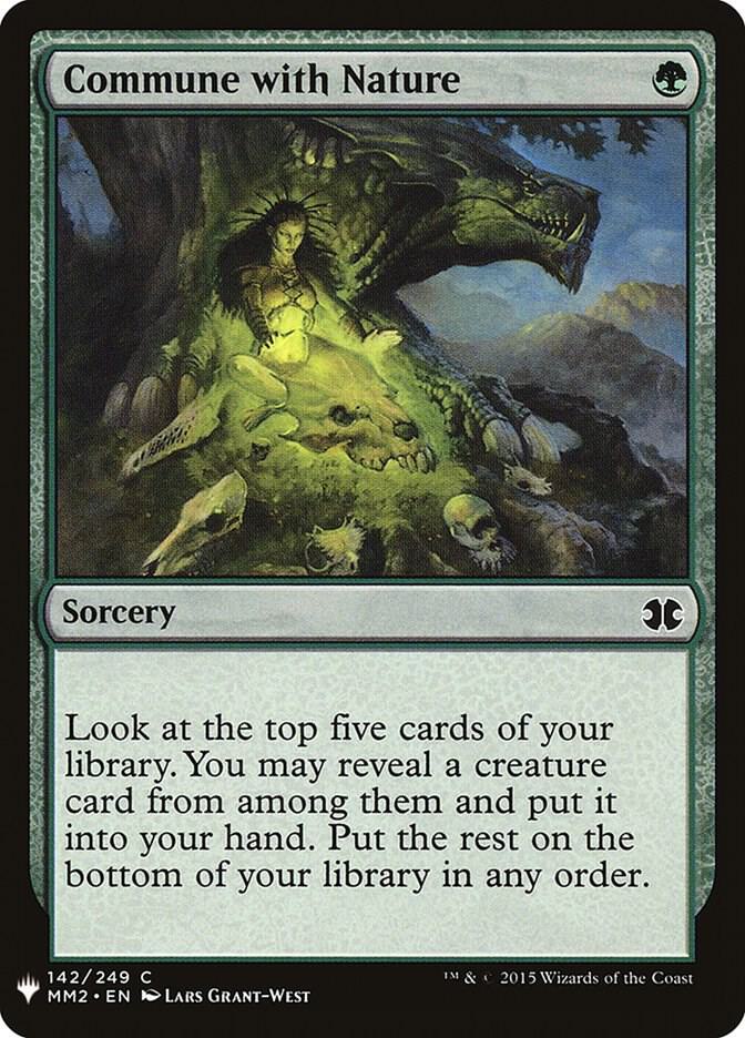 Commune with Nature 142 card from The List Reprints
