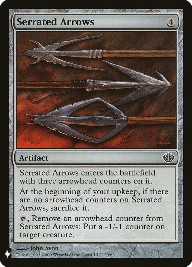 Serrated Arrows 20 card from The List Reprints