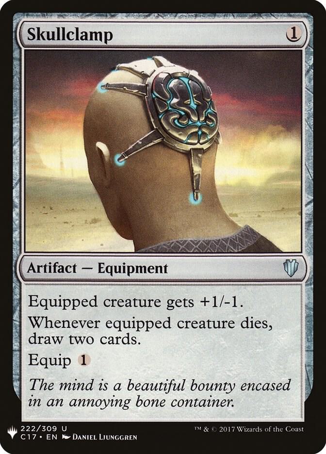 Skullclamp (C17) 222 card from The List Reprints