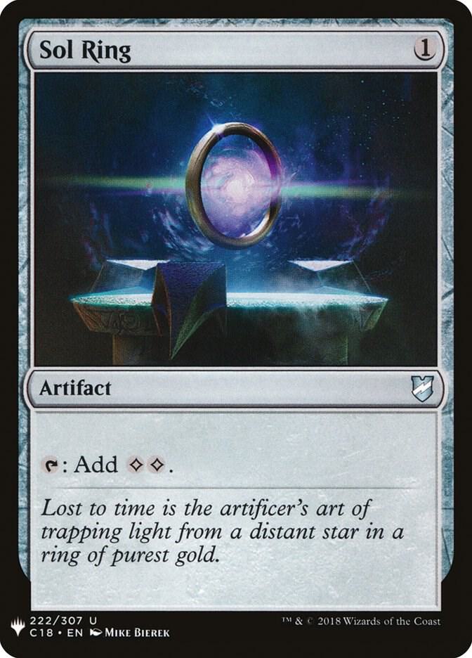 Sol Ring (C18) 222/307 card from The List Reprints