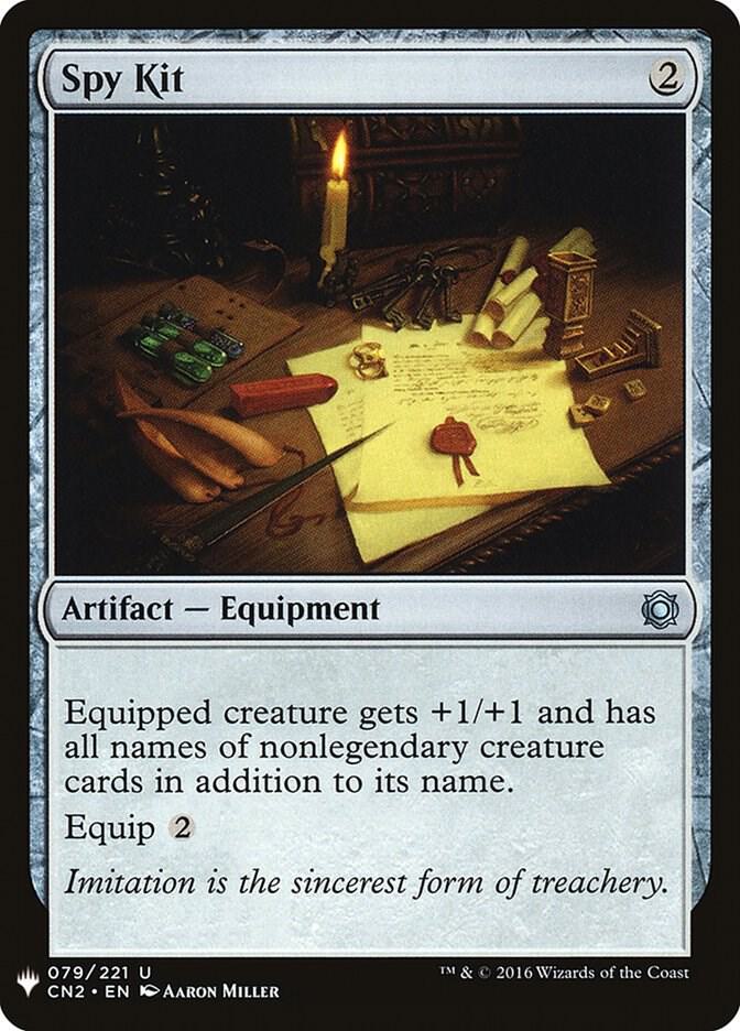 Spy Kit 79 card from The List Reprints