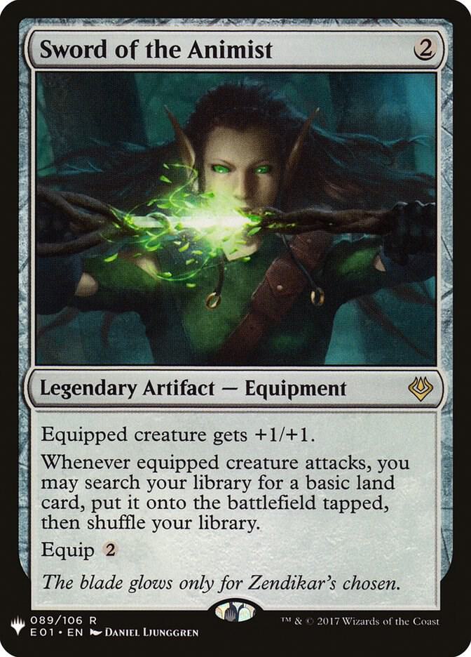 Sword of the Animist (E01) 89 card from The List Reprints