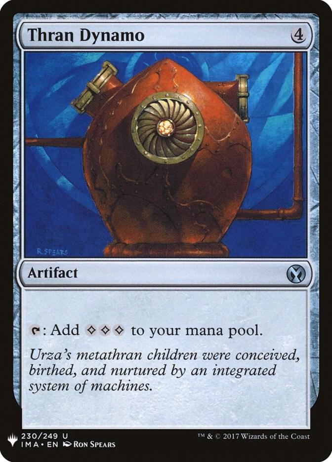 Thran Dynamo 230 card from The List Reprints