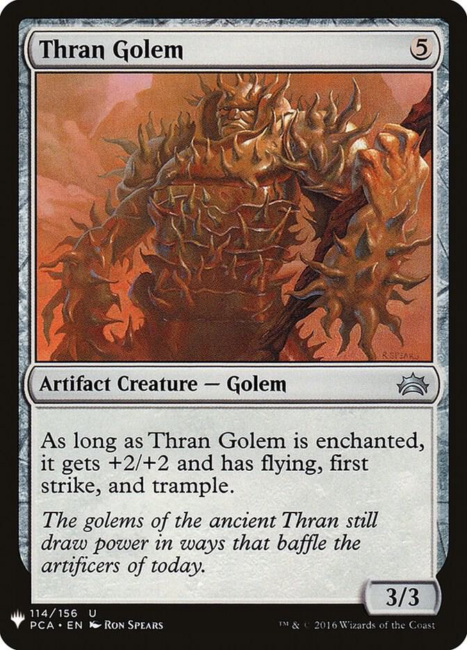 Thran Golem 114 card from The List Reprints