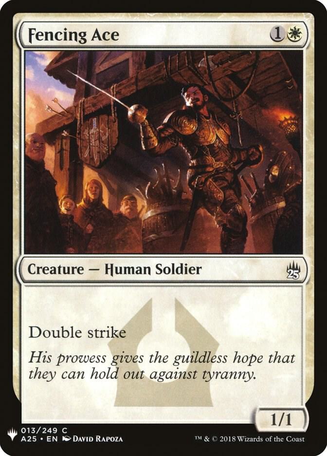 Fencing Ace 13 card from The List Reprints