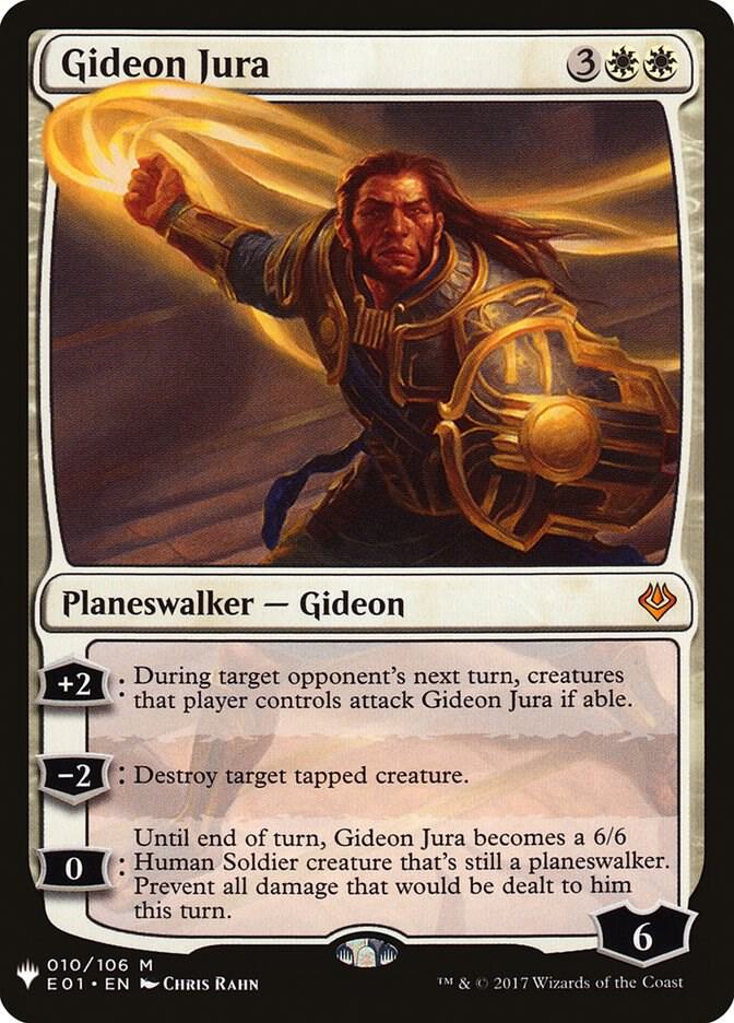 Gideon Jura 010/106 card from The List Reprints