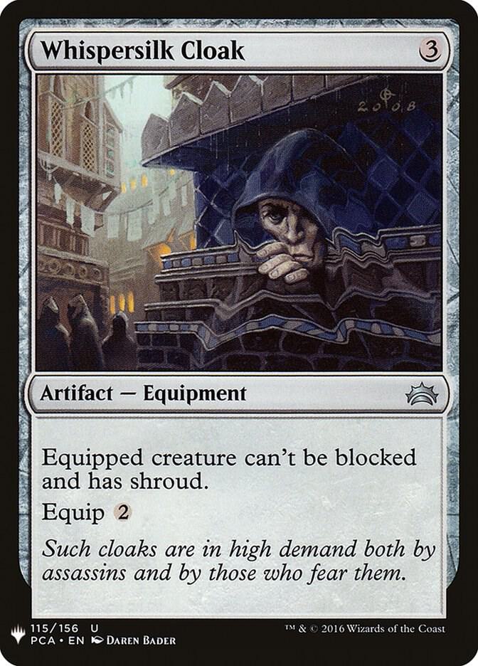 Whispersilk Cloak (PCA) 115 card from The List Reprints