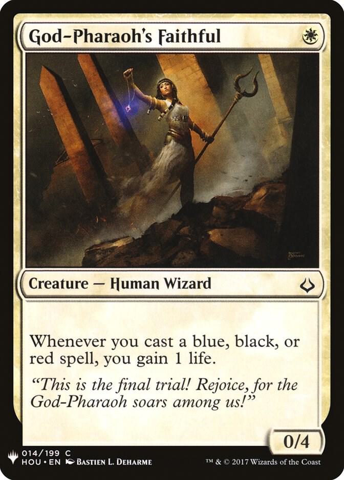 God-Pharaoh's Faithful 14 card from The List Reprints