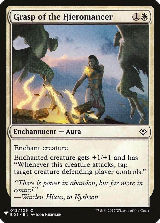 Grasp of the Hieromancer 13 card from The List Reprints