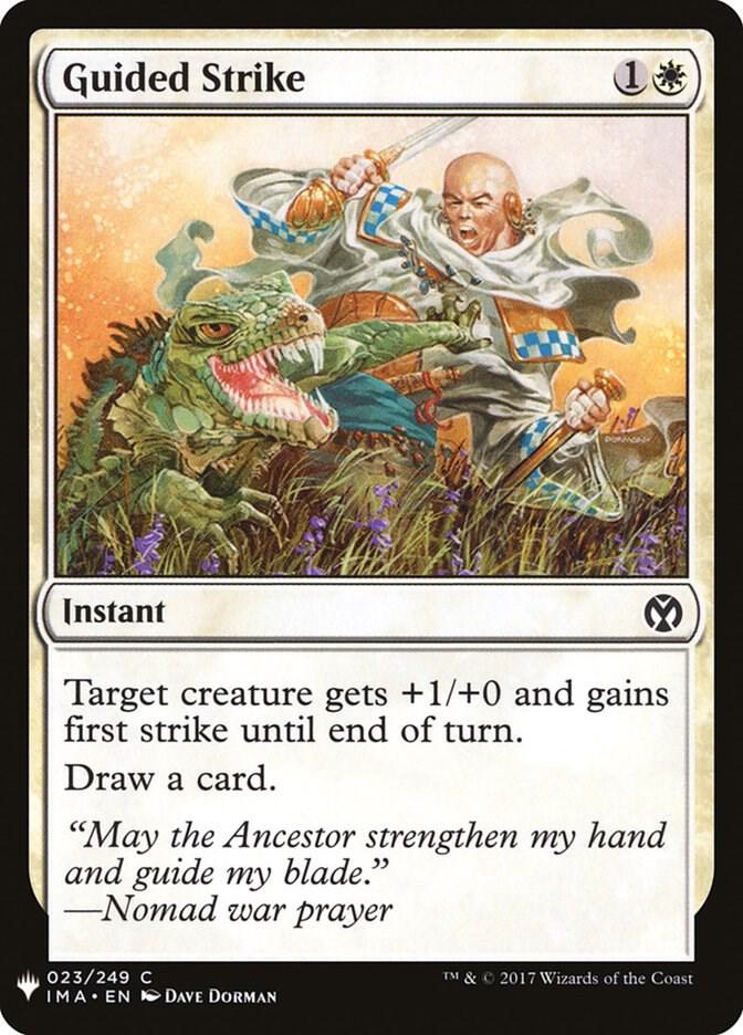 Guided Strike 23 card from The List Reprints