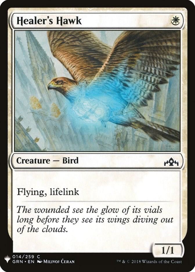 Healer's Hawk 14 card from The List Reprints