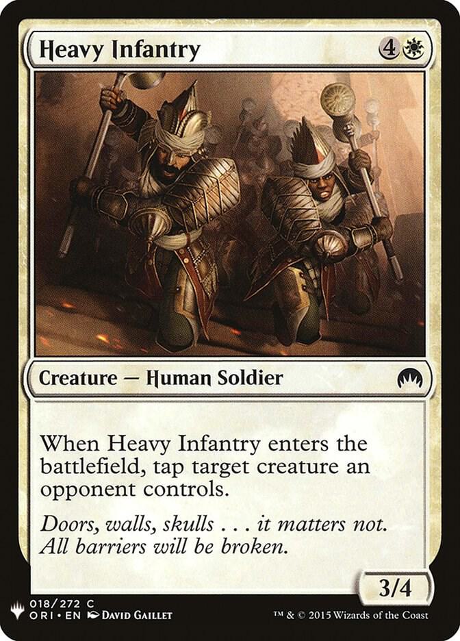 Heavy Infantry 18 card from The List Reprints