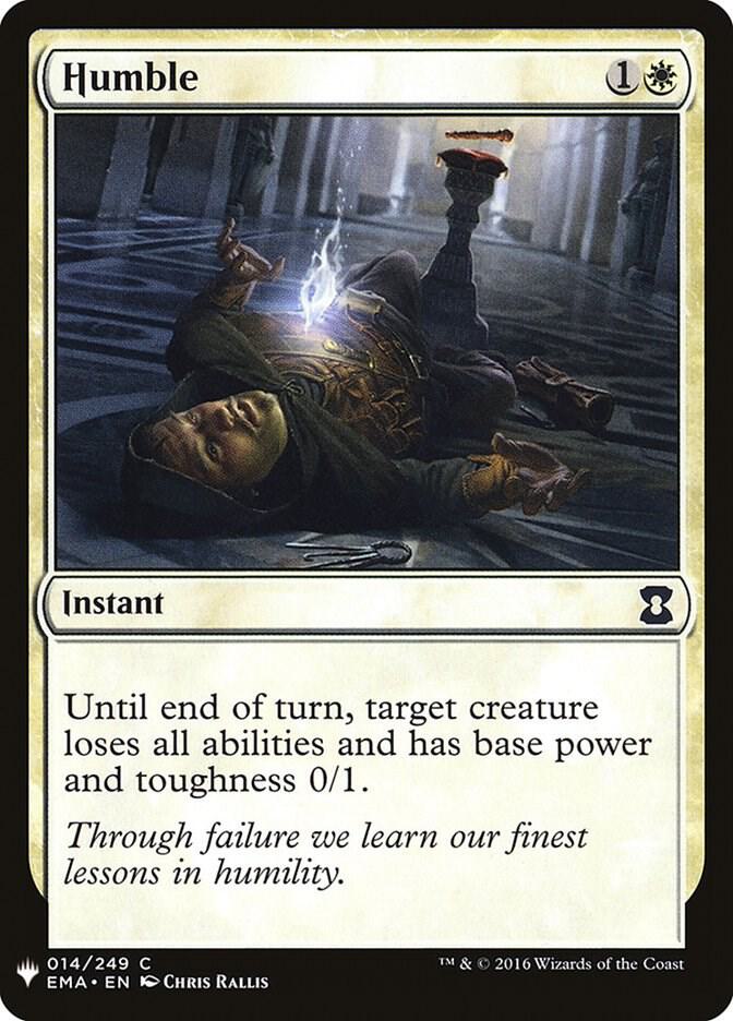 Humble 14 card from The List Reprints