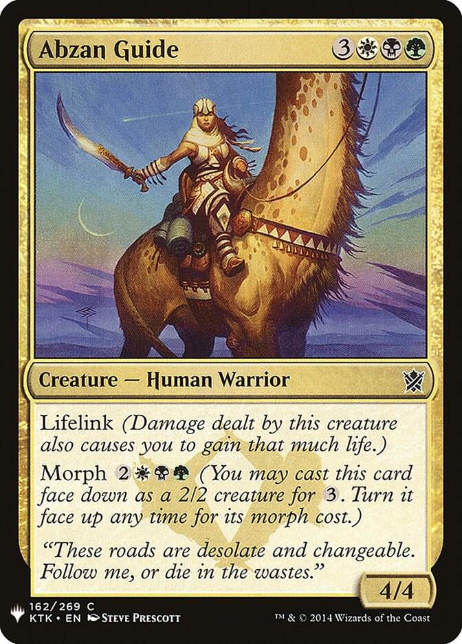 Abzan Guide 162 card from The List Reprints