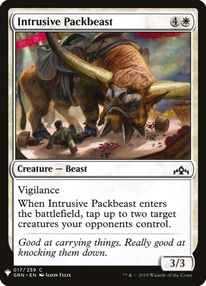 Intrusive Packbeast 17 card from The List Reprints