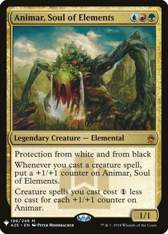Animar, Soul of Elements 196 card from The List Reprints