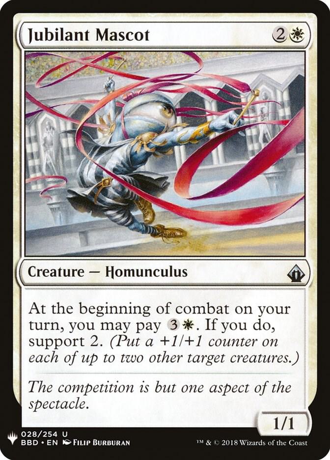 Jubilant Mascot 28 card from The List Reprints