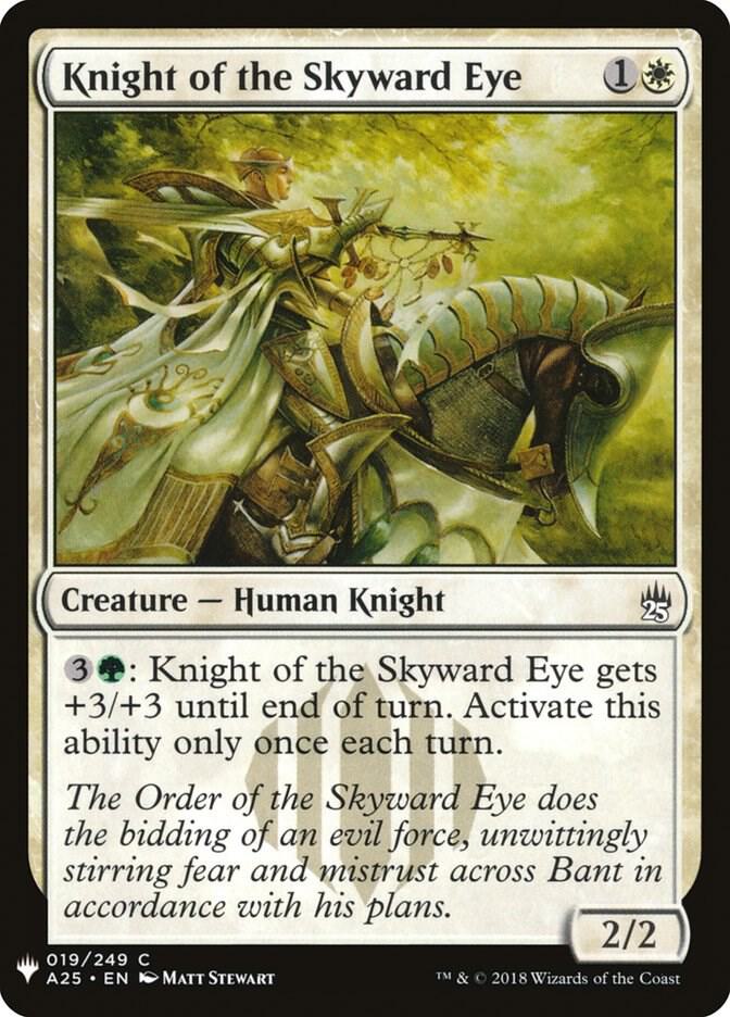 Knight of the Skyward Eye 19 card from The List Reprints