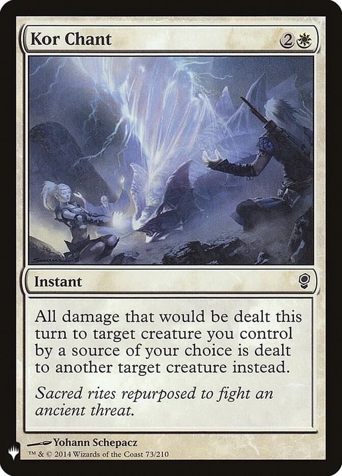 Kor Chant 73 card from The List Reprints