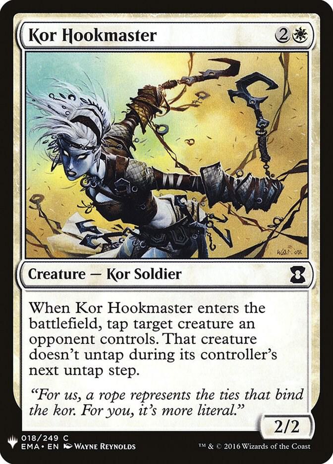 Kor Hookmaster 18 card from The List Reprints