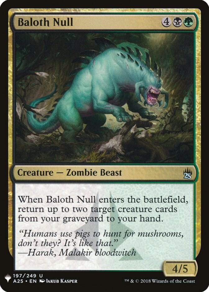 Baloth Null 197 card from The List Reprints
