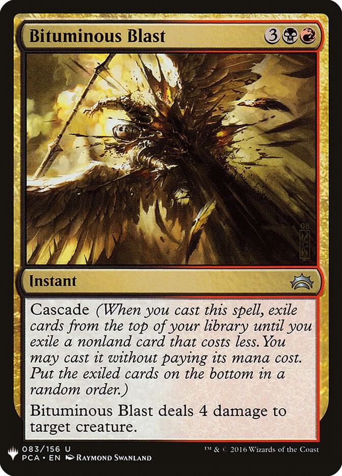Bituminous Blast 83 card from The List Reprints