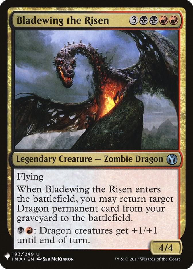 Bladewing the Risen 193 card from The List Reprints