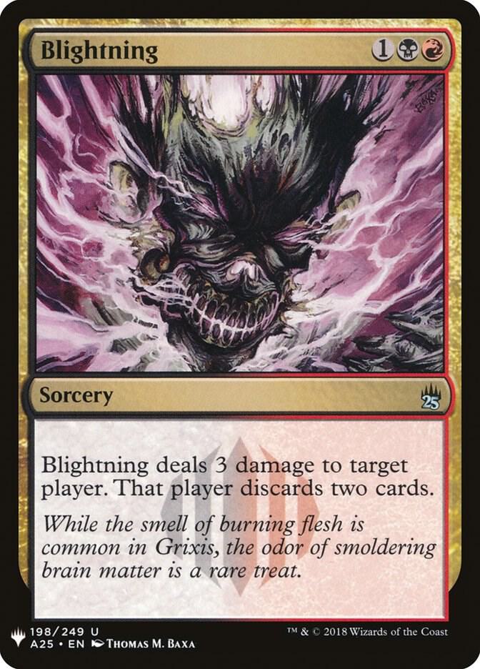 Blightning 198 card from The List Reprints
