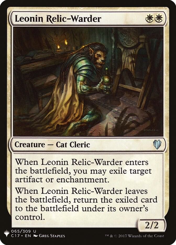 Leonin Relic-Warder (C17) 65 card from The List Reprints
