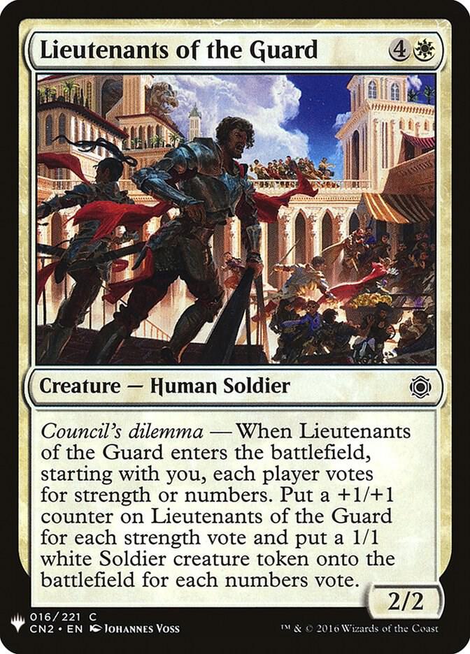 Lieutenants of the Guard 16 card from The List Reprints