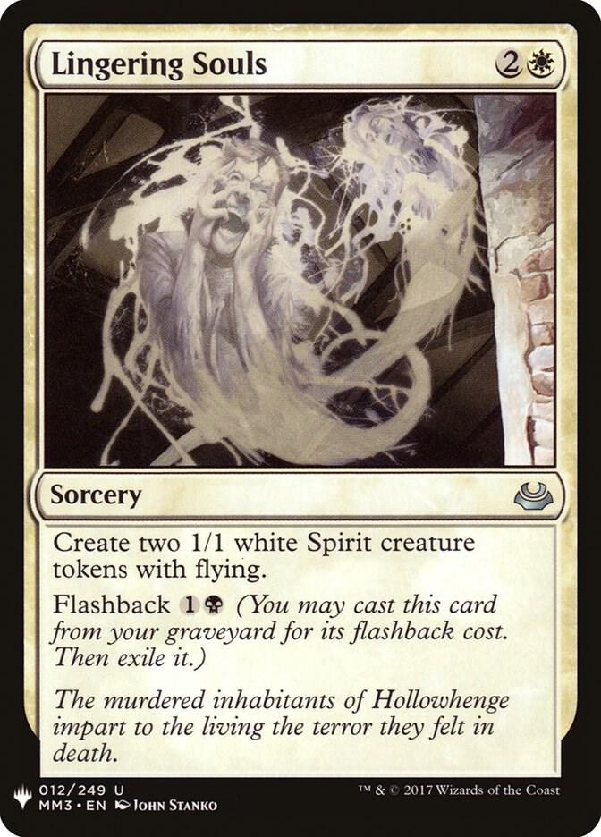 Lingering Souls 12 card from The List Reprints