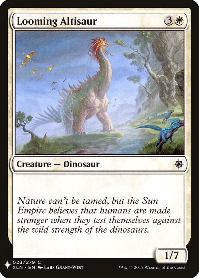 Looming Altisaur 23 card from The List Reprints
