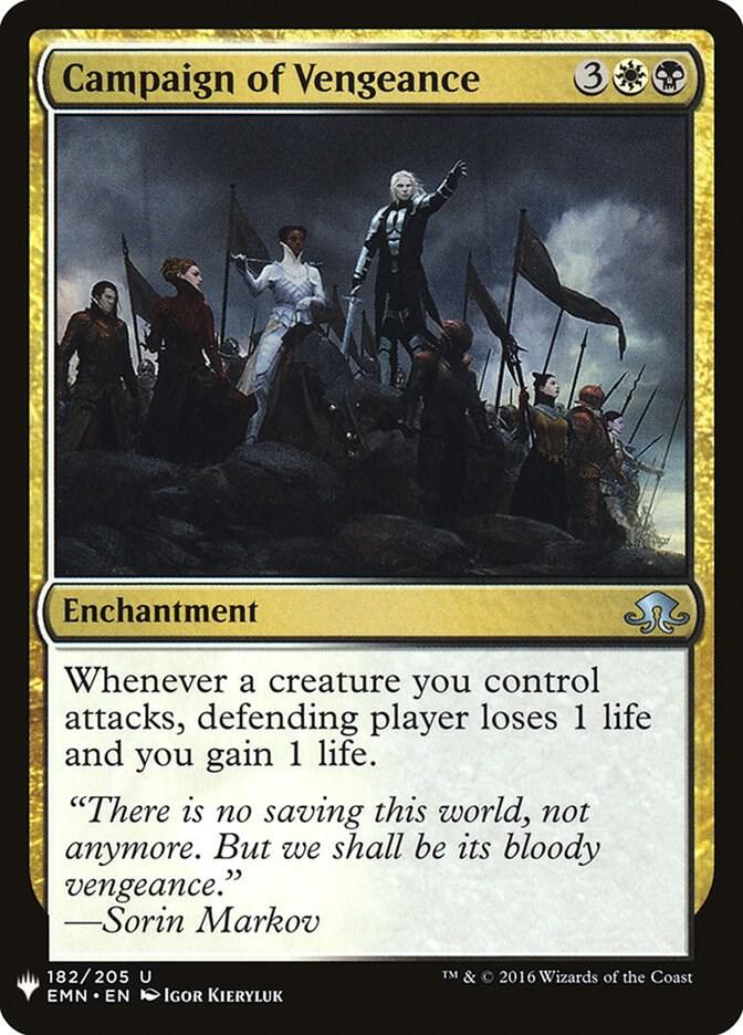 Campaign of Vengeance 182 card from The List Reprints