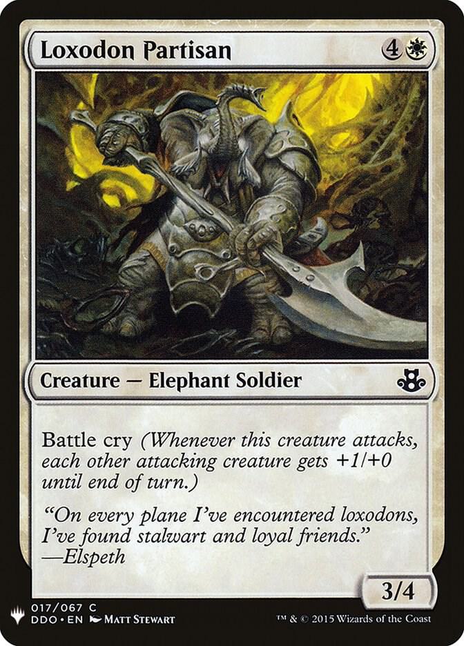 Loxodon Partisan 17 card from The List Reprints